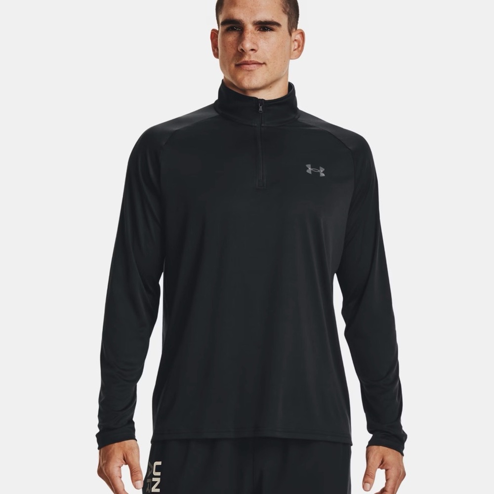 Under Armour Velocity Men's Black Performance Quarter-Zip Loose Pullover